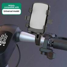 1pc Aluminum Alloy Bicycle Phone Holder, Mountain Bike Road Handlebar Mount Cradle Bracket For Navigation - Multicolor - View 5