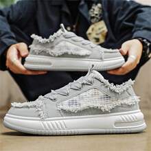 男士运动鞋，男士休闲运动鞋，潮流休闲运动鞋，学生时尚鞋，春夏男鞋 - 灰色 - 查看 7