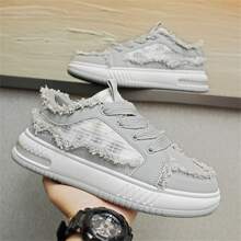 男士运动鞋，男士休闲运动鞋，潮流休闲运动鞋，学生时尚鞋，春夏男鞋 - 灰色 - 查看 9