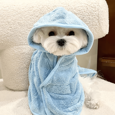 Pet Cat And Dog Absorbent Towel, Quick Drying Bath Robe
