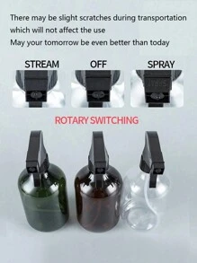 1pc 300/500ml Cleaner Spray Bottle,Styling Spray Bottle,Empty Fine Mist Spray Bottle Ultra Fine Continuous Spray Water Bottle Fine Mist Sprayer For Hair Styling, Cleaning,Plants, Misting & Skin ,Fine Mist Spray Bottle Suitable For Plant Cleaning Liquid Hair Gardening