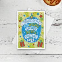 创意有趣的卡片、生日贺卡、孙子的生日贺卡、孙子的生日贺卡、适合任何年龄、不寻常的物品、礼品卡 - 多色 - 查看 5