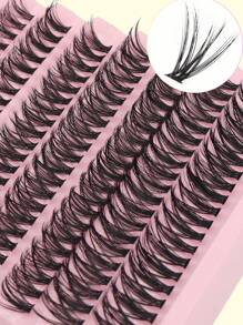 Fengxiu Eyelash 200pcs 30D, D-Curl, Natural False Eyelashes, 3D Russian Curl Mixed Length, Reusable, DIY Self-Adhesive, 10-16mm Length, 0.05mm Thickness, Suitable For Beginners, Multiple Styles & Packages. Single Cluster Eyelashes For Extension, Natural, Anime, Super Voluminous Makeup Style Lash Clusters, Eyelash Clusters, Individual Eyelashes, Lashes, Fake Lashes