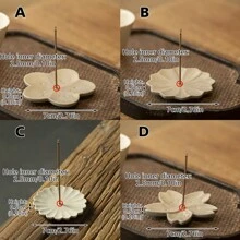 1 cái Đĩa sứ nhỏ đựng hương hoa Giá đỡ hương gốm Lò đốt hương thơm Đế hương thơm Trang trí nhà trong nhà - 1 cái - Xem 5