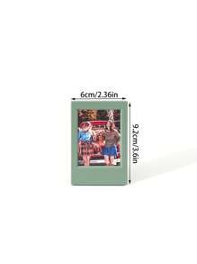 4pcs 3-Inch Retro Style Colorful Mini Desk Photo Frames, Decorative & Collection Gifts Birthday Graduation - Multicolor - View 6