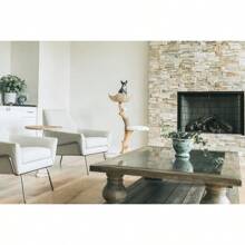 Wooden Cat Climbing Tree Tower, Modern Single Branch Cat Condo, Wood, Cat Lover Furniture Gift - Cotton White - View 3