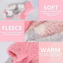 Pigiama in pile mimetico, caldo per cani in autunno/inverno