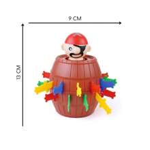 Jogo Brinquedo Infantil Mini Barril Pula Pirata Diversão