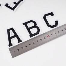 1 套熨烫字母、A-Z 字母数字补丁、字母补丁熨烫字母服装、缝制刺绣补丁热熔胶粘合熨斗熨烫、DIY 贴花用于帽子衬衫鞋子牛仔裤包、服装配件、字母布补丁用于团队服装装饰、用于服装艺术工艺品 DIY 装饰（白色和黑色） - 彩色 - 查看 5