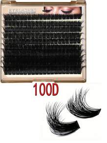 200pcs/140pcs Luxury Russian Lash DD Curl False Eyelashes 30D/40D/50D/60D/80D/100D/200D Fluffy Faux Mink Lash Extension DIY Kit, 0.07mm Thick, Natural Cluster Look, Reusable, D Curl, Mixed Length 10-18mm, Makeup Tools For Beginners