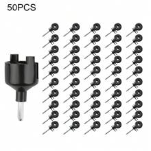 50PCS Electric Fence Screw In Ring Insulators For Wooden Post Fencing Wire Tape Rope - Black - View 3