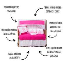 10 Piece American Crib Kit With Embroidered Side Protector For Boys And Girls - Pink Royal Princess - View 7