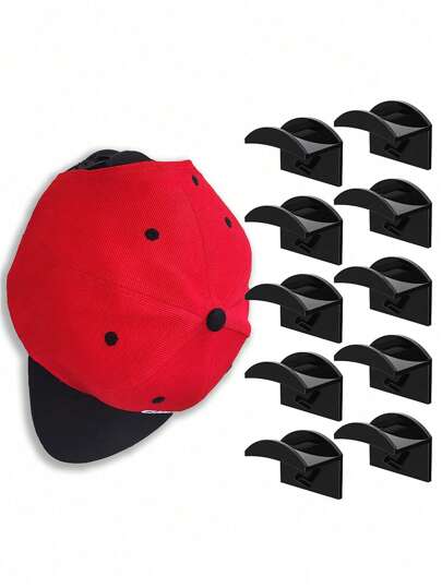 5/8/10 Pieces Adhesive Hat Hooks, Door Cap Racks, Baseball Cap Racks, Hanging Storage Box, Wall Hat Hooks, Gender Reveal Party, Perfect For Birthdays, Weddings, Parties, The Perfect Gift For Colleagues, Friends, And Family, Back To School
