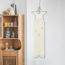 1 đồ trang trí nhà hình ngôi sao dệt tay, đồ trang trí treo, Dreamcatcher sáng tạo để trang trí chợ trời, trang trí nhà, trang trí phòng, trang trí tường - Nhiều màu - Xem 1