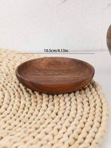 14pcs/Set Rosewood Tableware Set: Rosewood Bowls, Cups, Condiment Plates, Plates, Spoons,School Supplies