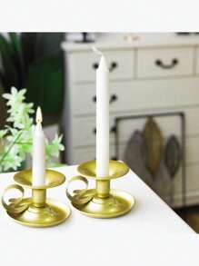 1 件/2 件铁质手持烛台，适用于浪漫晚餐，桌面装饰烛台，适用于婚礼、餐厅、酒吧、派对 - 非常适合情人节装饰、婚礼装饰、新年装饰、派对装饰 - 彩色 - 查看 16