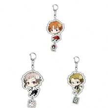 bandai Accesorio de anime Llavero acrílico de anime - Bungou Stray Dogs Lindo colgante de estilo Y2K de dibujos animados, adecuado para bolsos y llaves, regalo perfecto para fans, accesorios de cosplay, llavero de coche, bolso, mochila, pequeña joya, accesorios, regalos creativos, regalos de estudiante, accesorios de coche, colgante de bolso, accesorios escolares