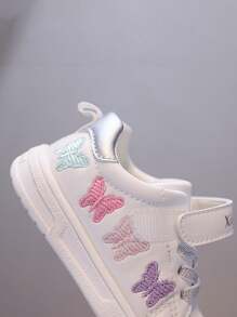 Toddler Kids 1-4Y Soft Sole Non-Slip Waterproof Butterfly Princess Sneakers, Spring/Autumn