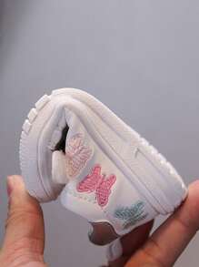 Toddler Kids 1-4Y Soft Sole Non-Slip Waterproof Butterfly Princess Sneakers, Spring/Autumn