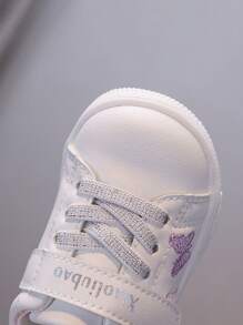 Toddler Kids 1-4Y Soft Sole Non-Slip Waterproof Butterfly Princess Sneakers, Spring/Autumn