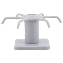 1 件锅架，厨房壁挂式收纳架，旋转挂钩，适用于锅铲、勺子，壁挂式粘钩，6 个挂钩，适用于厨房、卧室和浴室，2.3*2.1 英寸，家居用品