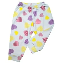 2 Piece Pajama Set, Button-Down Shirt And Cotton Trousers - Màu Hồng baby - Xem 4
