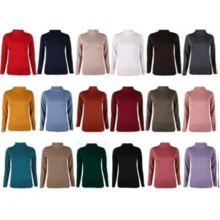 200 Blusas Térmicas Afelpadas De Cuello Alto  Para Tu Negocio - Multicolor - Ver 4