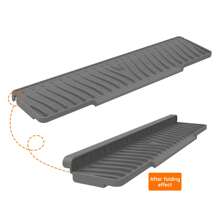 1 件，适用于厨房水槽的硅胶碗碟干燥垫，带排水孔，防滑，倾斜设计，集成排水系统 - 耐用的硅胶厨房水槽分类托盘 - 彩色 - 查看 12