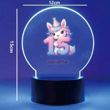 1 件装 美丽定制台灯夜灯 生日独角兽 适用于卧室装饰灯 圣诞礼物