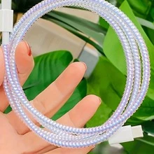 1pc 1.4M Universal Laser Data Cable Protector Cord Charger Protector - Blue - View 4