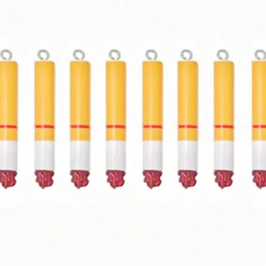 8 件各种形状的耳环吊坠链，可用于项链、手链或装饰 - 彩色 - 查看 1