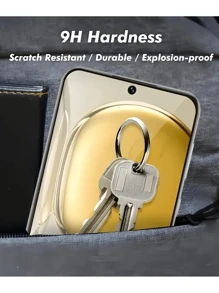 3 片装，高清、防刮、防爆 Infinix/手机屏幕保护膜，全覆盖，易于安装，高清清晰，无气泡，防刮、防碎钢化玻璃屏幕保护膜，超高清。适合生日/复活节/圣诞节/家庭/朋友/男孩/女朋友的礼物 - 白色 - 查看 3