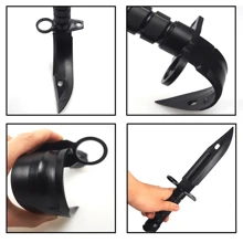 M9 Model Rubber Knife CS Game Training Outdoor Multi Tool Plastic Bayonet Fan Collect Gift Toy - Multicolor - View 8