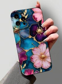 Carnation Pattern Liquid Silicone Mobile Phone Case Full-Body Protection Shockproof Anti-Fall TPU Soft Rubber Case Compatible With IPhone 16/11/12/13/14/15/15pro/15 Plus/15 Promax/7plus/8plus/X/Xs Max/Xr/11pro/12pro/13pro/14pro/12mini/13mini/11promax/12promax/13promax/14promax/14plus/6/6s/6plus/7/8/16Pro/16plus/16promax/Se&Compatible With Samsung Galaxy Galaxy/A54/A14/A12/A13/A15/A32/A33/A24/A52S/S20/S21/S22/S23/S24/S23Plus/S24ultra