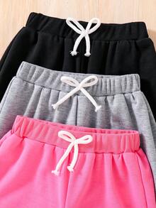 3pcs/Set Toddler Cartoon Printed Sports Pants