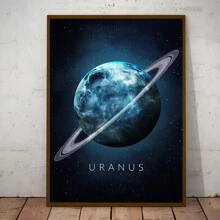 HALFLEMART 1 pieza Póster de lienzo con galaxia espacial, para decoración de sala de estar y dormitorio