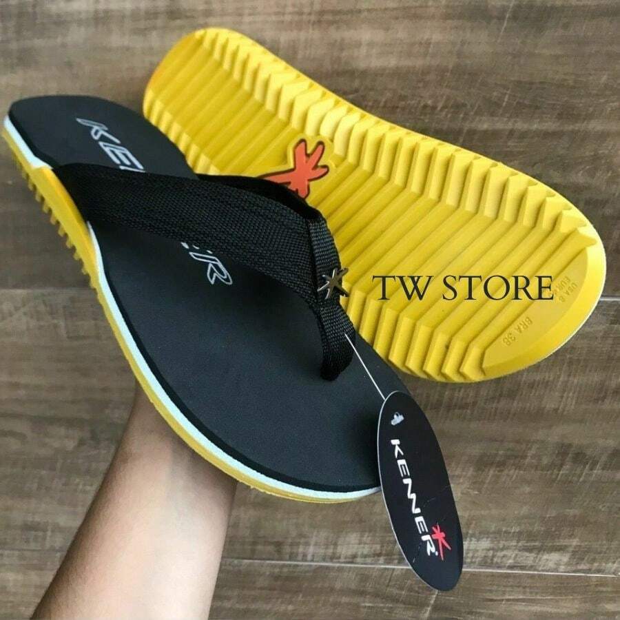 KENNER Nk6 Men's Flip Flops - 黃色NK6 - 查看 1