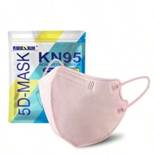 10pcs/Pack Adult 3D Stereo Fashionable Facemasks, 4-Layer 5D KN95 Protection