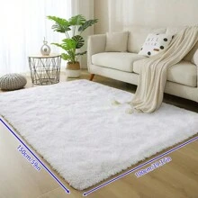 1 件柔软蓬松矩形地毯，厚毛绒地毯，适用于卧室、客厅、防滑防摔大号和小号地毯