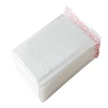10 bolsas de embalaje con autoadhesivo y burbuja de aire, blancas (para bisutería). Bolsas de embalaje opacas, duraderas, impermeables y a prueba de manipulaciones, para hornear, llaveros, colgantes, tarjetas, regalos festivos, almacenamiento, sobres y bolsas de burbujas