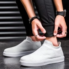 Tênis masculinos casuais leves, confortáveis e minimalistas de cor sólida, adequados para atividades ao ar livre, uso casual diário, versáteis para adolescentes, verão, casual, ao ar livre, atlético, férias, viagens, presentes de formatura, acessórios para vestidos de aniversário