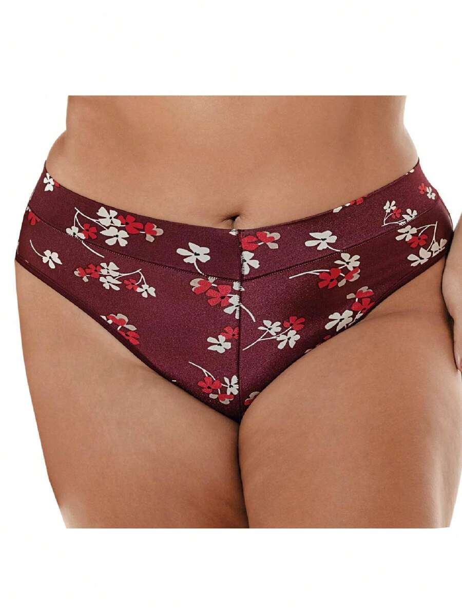 Qatar DeMillus 56218 Low-Rise Panty - 酒紅色 - 查看 1