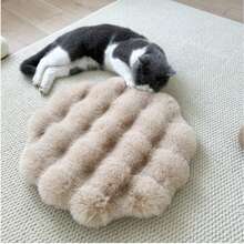 1 件毛绒蓬松圆形地毯，柔软蓬松，易于清洁，适用于卧室、客厅、衣柜、梳妆台 - 多种颜色可选