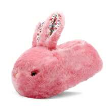 Cute Bunny Slippers For Women Cartoon Fluffy Plush Rabbit Slippers Warm Cozy Animal Slippers Funny House Slippers Shoe Winter Home Floor Slipper Shoes - Đỏ - Xem 2