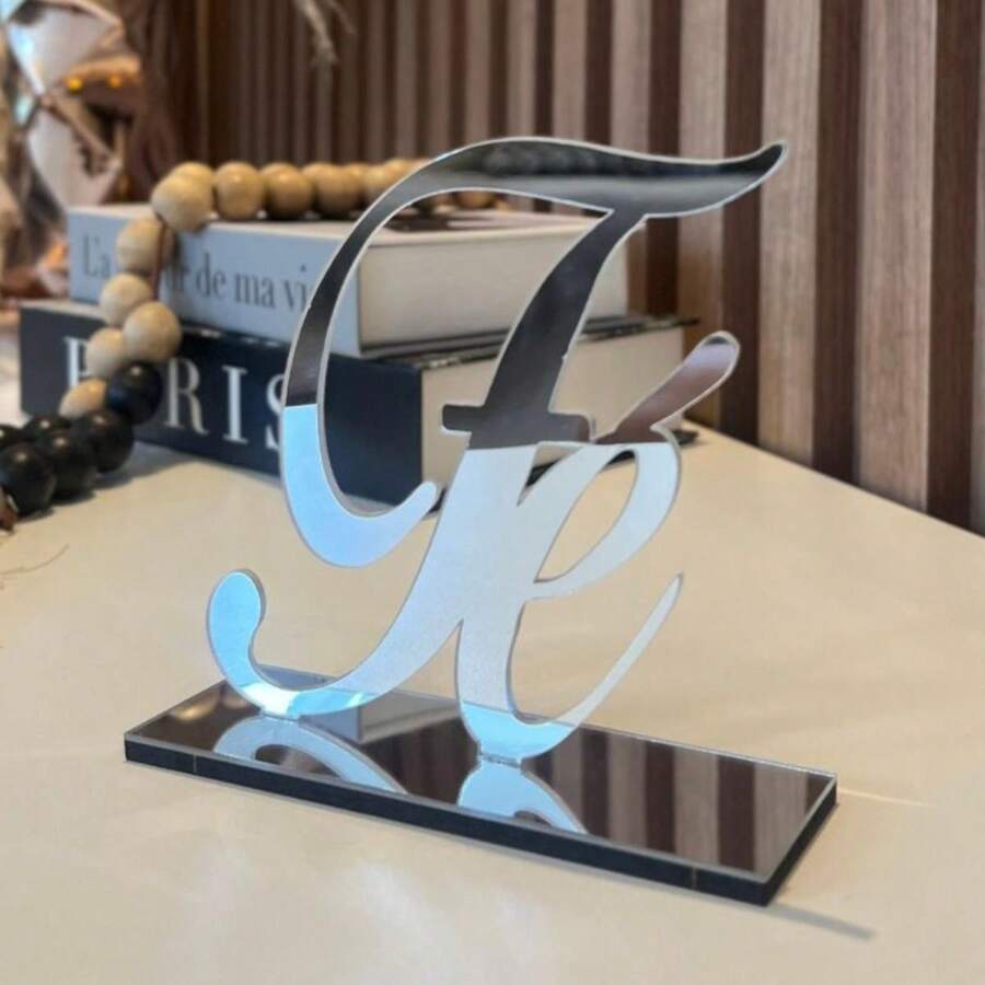 Acrylic Pedestal FAITH Mirrored Decoration Office Living Room Bedroom - SỰ TIN TƯỞNG - Xem 1