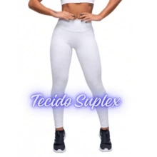 Kit 2 White Suplex Women's Leggings, Medical And Nursing Uniform, Aesthetics Or Casual Use - Xem 3