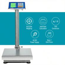 Homasis 660lbs Weight Platform Scale Digital Floor Folding Scale Postal Shipping Mailing
