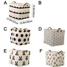 1 pièce Panier à linge en lin pliable Organisateur Seau Carré Anti-poussière Grande capacité Panier de rangement Panier à linge, Panier de lavage Organisateur de salle de bain, Panier, Panier de rangement, Panier à linge pliable