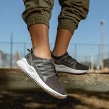 Unisex Challenge Sports Shoes For Gym And Walking, Fitness Fashion - 灰色 - 查看 3