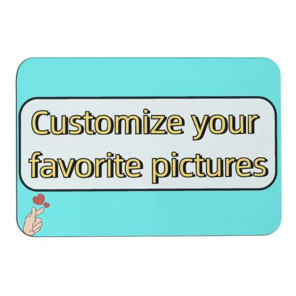 1pc Customized Diatom Mud Floor Mats, You Can Upload Pictures Or Icons, Etc., Suitable For Home Indoor/Outdoor, Non-Slip, Washable, Wear-Resistant Home Bathroom Decor Fall Decor Back To School